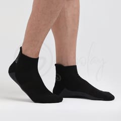 Anti-Fungal Sports Socks Black (Teen Socks)